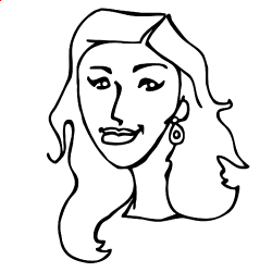 Drawing of Esraa from the Costen Insurance team